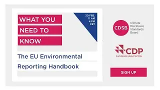 The EU Environmental Reporting Handbook