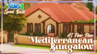 The Sims 4: Mediterranean Bungalow ( I asked AI to make me a Floor Plan)