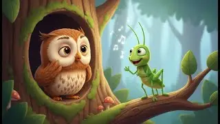 The Owl and the Grasshopper | Bedtime Story for Kids | Cute Animated Animal Story