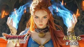 【ドラクエ6】AI実写化で名場面再現！ミレーユ加入からムドー討伐まで【まとめPart2】
