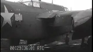 A-20's MAKING BOMB RUNS ON GERMAN GUN POSITIONS Anzio Beachhead, Italy