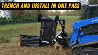 Blue Diamond Silt Fence Installer Skid Steer | One-Pass Erosion Control Demo
