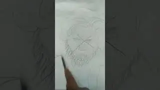 hyper realistic Allu Arjun sketch @SouravArts7