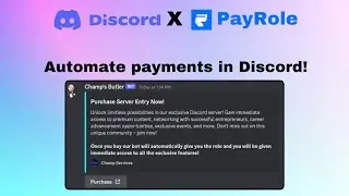 How to automate payments in Discord!