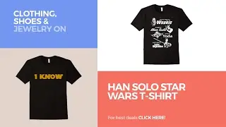 Han Solo Star Wars T-Shirt // Clothing, Shoes & Jewelry On Amazon