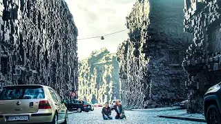 Couple Wakes up to Find All Buildings Surrounded by a Mysterious Brick Walls