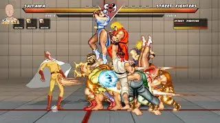 SAITAMA vs 16 STREET FIGHTERS - High level insane fight 🔥