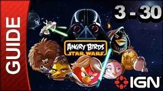 Angry Birds Star Wars: Hoth Level 3-30 3 Star Walkthrough