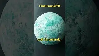 Uranus axial tilt #astronomy #planetaryscience #spaceexploration #solarsystemfacts #spacetrivia