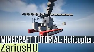 ★ Minecraft Vehicle Tutorial - How to Build : Harbor Helicopter.
