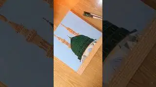 Easy Madina painting ✨❤️#shorts #painting #madinahalmunawwarah