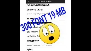 Review 300 Font Untuk Picsay Pro,Pixellab,PicsArt,Dll