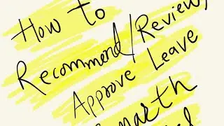 How to recommend/review/approve a leave of an employee in samarth portal by an authority
