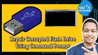 HOW TO REPAIR A CORRUPTED FLASH DRIVE USING CMD (COMMAND PROMPT) SIMPLE AND EASY STEPS |bossbrytv
