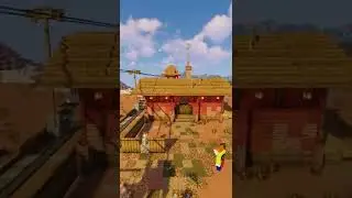 Building a wild west train station  |🚂| #Short