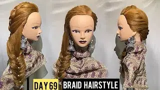 Eaay braid hairstyle | step by step tutorial | Day 69| hairstyling course #jhhairstylestudio 