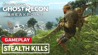 Ghost Recon Breakpoint AMAZING STEALTH KILLS and CQC Gameplay Forest Camo