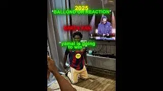 Real Madrid vs Barcelona Fan Ballon d'Or Reaction 😂🔥 #shorts #edit #football #footballedits #soccer
