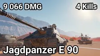 Jagdpanzer E 90 - 9 066 damage / 4 kill / 3 220 blocked / 886 assist