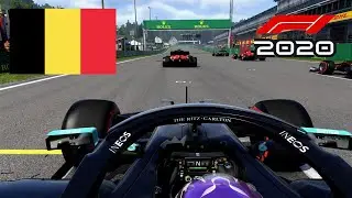 F1 2020 Belgian Grand Prix _ Lewis Hamilton Mercedes | Gameplay Keyboard