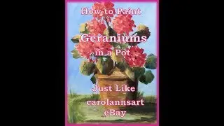 How to Paint Geraniums in a Pot September 2019