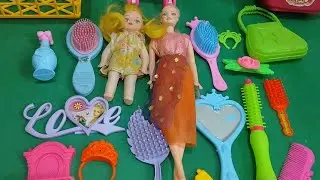 Satisfying with unboxing #colr full miniature barbie kitty doll bursh set toys #asmr #video 😍 💖 💕 