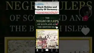 BLACK NOBILITY IN EUROPE NEGROES RULED EUROPE DURING THE DARK AGES