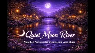 🌙 Quiet Moon River | Night Lofi Ambience for Deep Sleep & Calm Minds