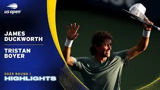 James Duckworth vs. Tristan Boyer Highlights | 2025 US Open Round 1