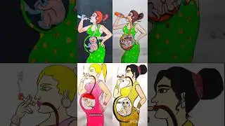 Good Mom vs Bad Mom 🍼🍺🚬🚫| #shorts #animation #dipashacreativity #mom #paperanimation