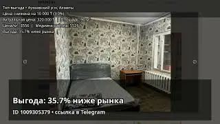 3к &bull; Ауэзовский р-н &bull; выгода 35.7%