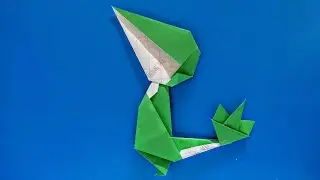 How To Make A Origami Pokemon Snivy Easy | Origami Easy Pokemon Snivy | Origami Instructions