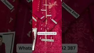 3PC Unstitched Dress Full Embroidered | Women Dress | Summer Collection #sonismartcollection