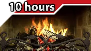 4K ► Kaminfeuer 🔥 10 Stunden entspannender Holzkamin 🔥 Ultra HD 2160p UHD Full HD 1080p