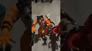 All 9 Primal Rage Playmates Figures! (Slashfang pickup) #shorts #primalrage #VGL58Shorts
