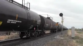 UP!! CP 9683 9761 9831 & UP 5507 Leads CP 293 North At Gainer AB