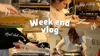Week End Vlog as an illustrator, a mail club owner & a knitter
