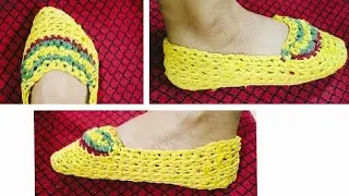 shoe for beginners #crochet #creative #creativecrochet #crochetshoes #knitting #diy #ideas #easy