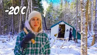 SURVIVING 24 HOURS IN A HOT TENT w/ @Vanwives