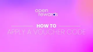 Open Rewards: How to Apply a Voucher Code
