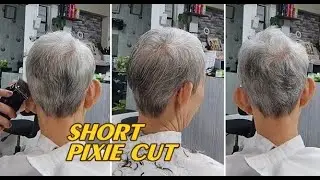 How to Cut a Soft Short Pixie Haircut | Natural Shape for Silver & Mature Hair