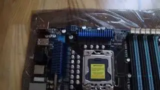 Asus P6X58D-E motherboard unboxing