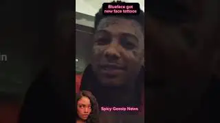 Blueface got new face tattoos 🤦🏾&zwj;♀️😬🫢 #blueface #bluefacebaby
