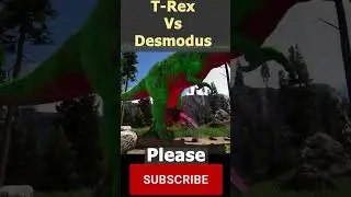 T-Rex 🦖 Vs Desmodus 🦇 #arksurvivalevolved #shorts