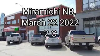 Miramichi New Brunswick. Small clip of the Newcastle side of the Bridge.