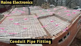 conduit pipe fitting slab | conduit pipe installation  | electrical pvc conduit fittings
