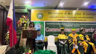 Master in Real Estate Management Batch 6 Graduation Inspirational Message | Cebu City 2023
