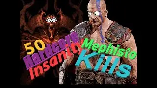 [BTDiablo] 50 Hardcore Barbarian Insanity Meph Kill drops /w commentary.