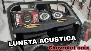 LUNETA 6X9 ACUSTICA + PARLANTES 6x5 en puertas para este CHEVROLET ONIX!!!