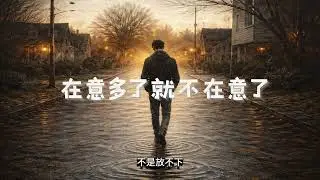 🎧【在意多了就不在意了】｜別再問他怎麼不一樣了，你早就不重要了。｜深夜抒情歌療癒推薦